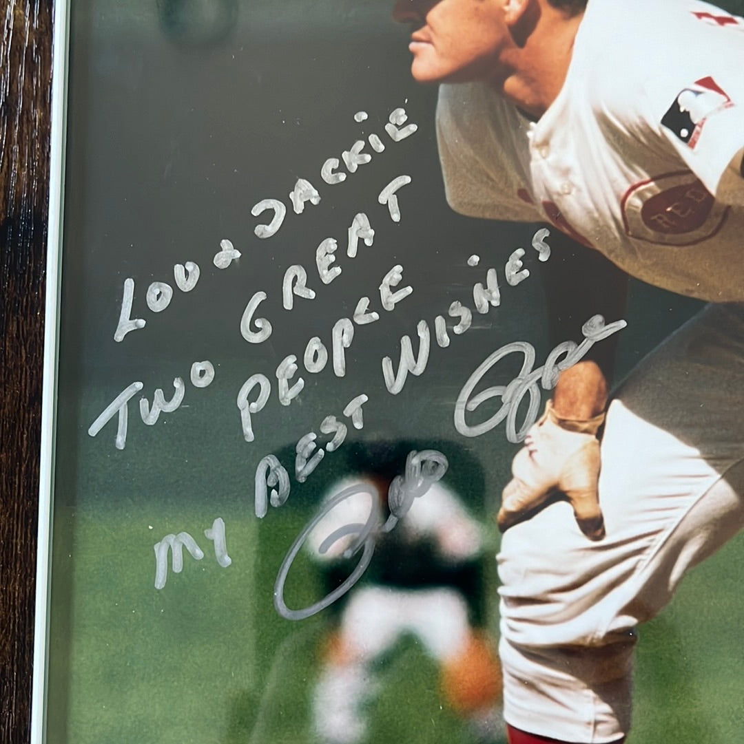 8 x 10“ photo signed personally to Lou and Jackie Brock by Pete Rose