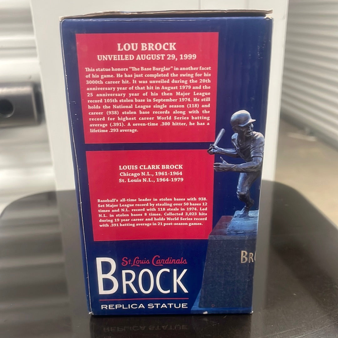 NIB Lou Brock replica statue