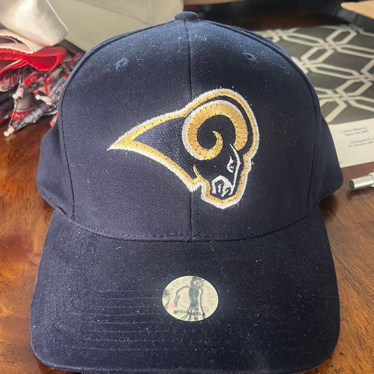 Lou Brocks personal St Louis Rams hat