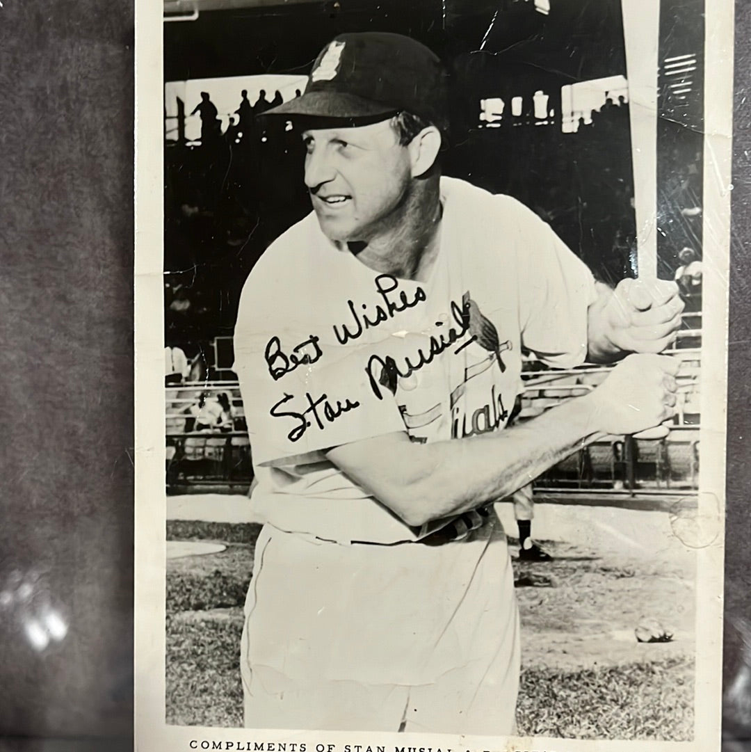 5 x 7“ photo signed by Stan Musial