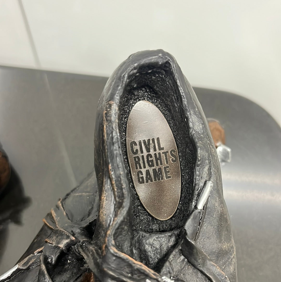 Rare Civil  Rights game Cleat book ends from Lou Brocks personal collection