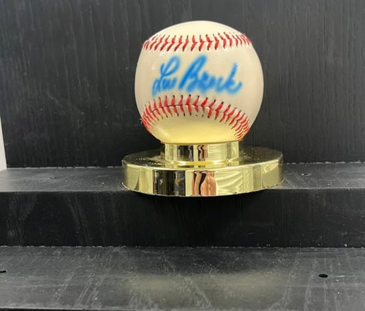 Official league baseball signed by Lou Brock