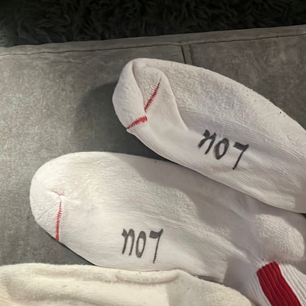 Two pairs of Lou Brock’s game used socks