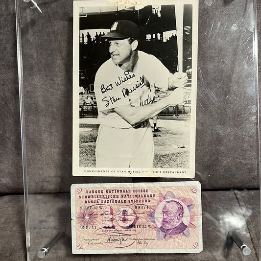 5 x 7“ photo signed by Stan Musial