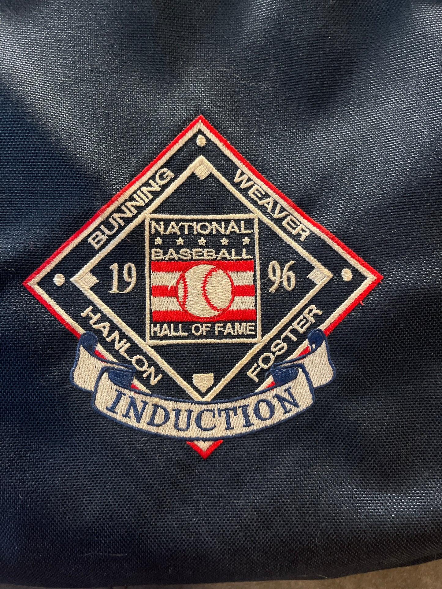 1996 national baseball Hall of Fame induction duffel bag