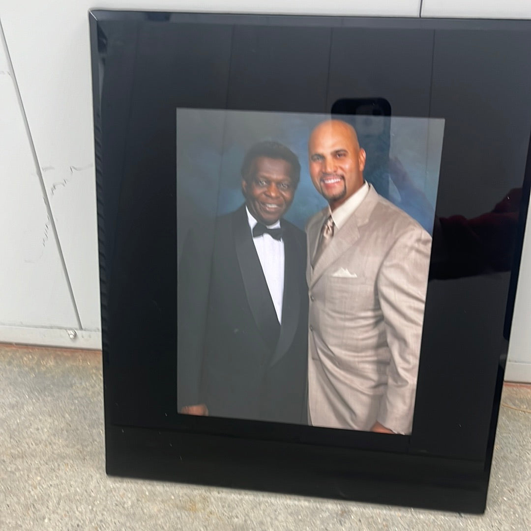 13x15” picture of Albert Pujols and Lou Brock