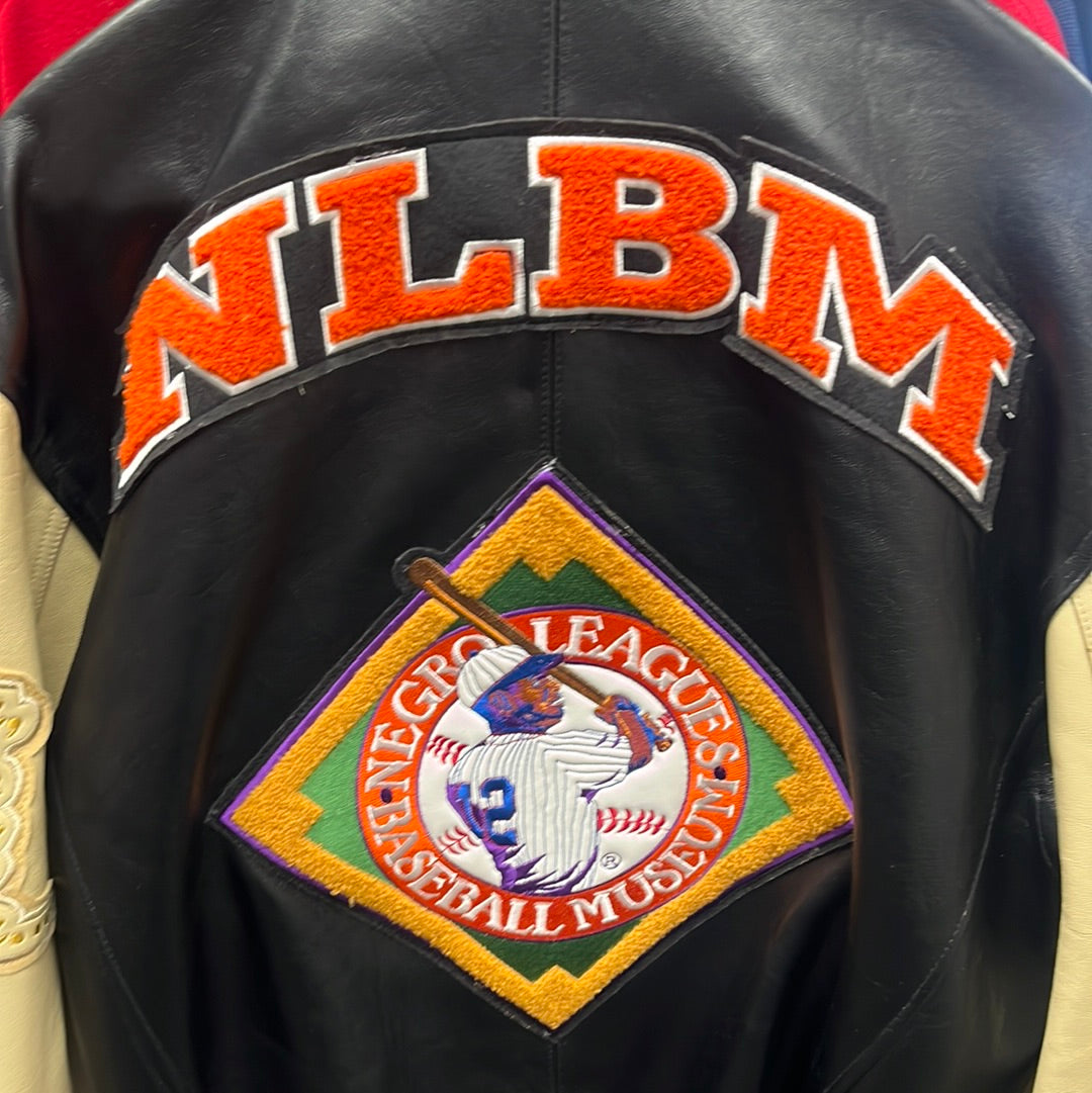 Lou Brock's leather Negro League jacket