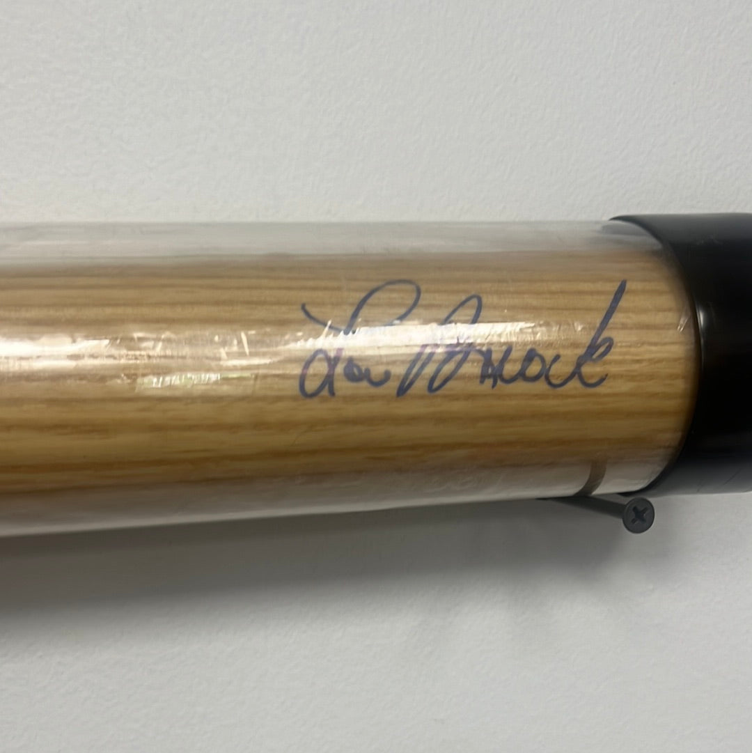 Lou Brock signed Louisville slugger World Series records, limited edition