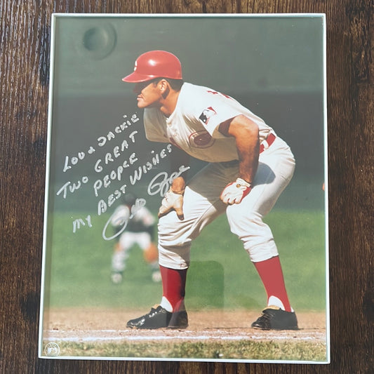 8 x 10“ photo signed personally to Lou and Jackie Brock by Pete Rose