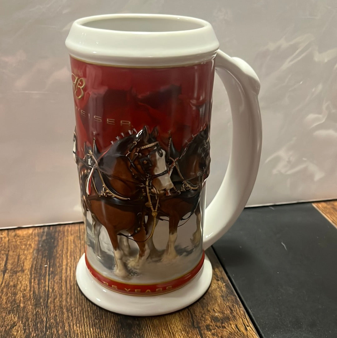 2004 Budweiser 25th anniversary holiday Stein