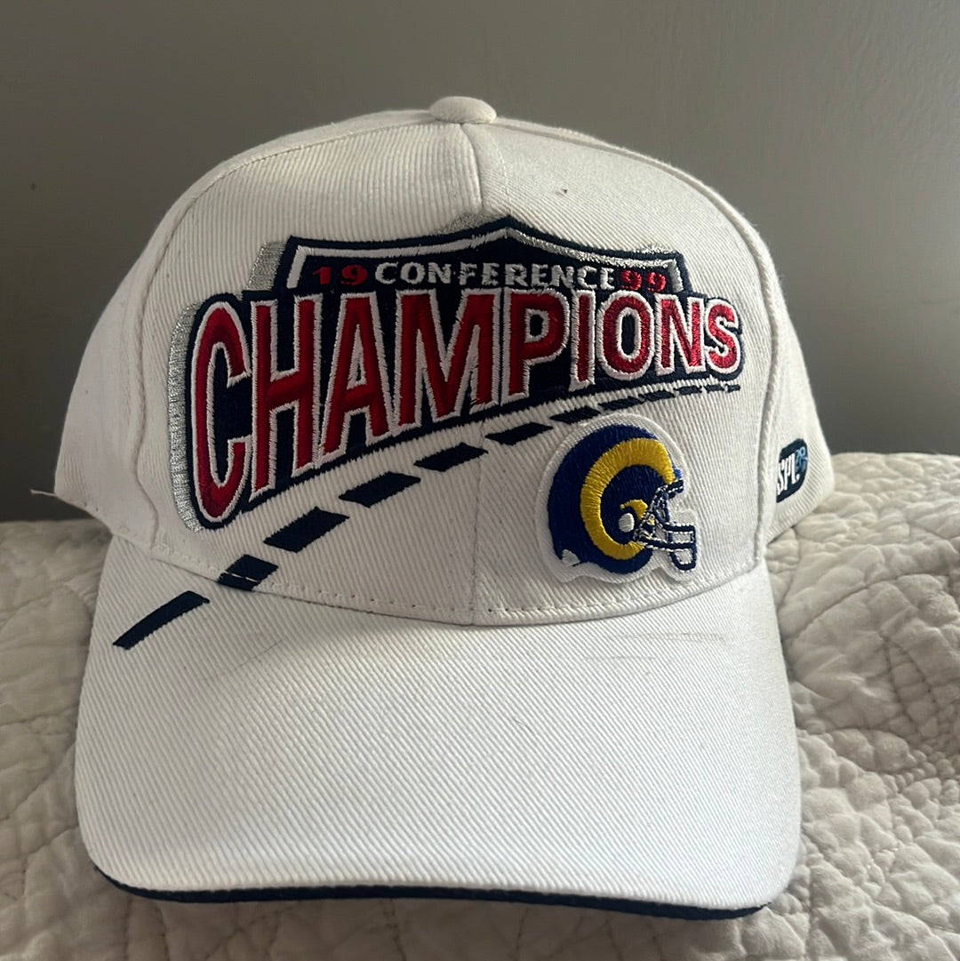 Lou Brocks St Louis Rams 99 Champions hat