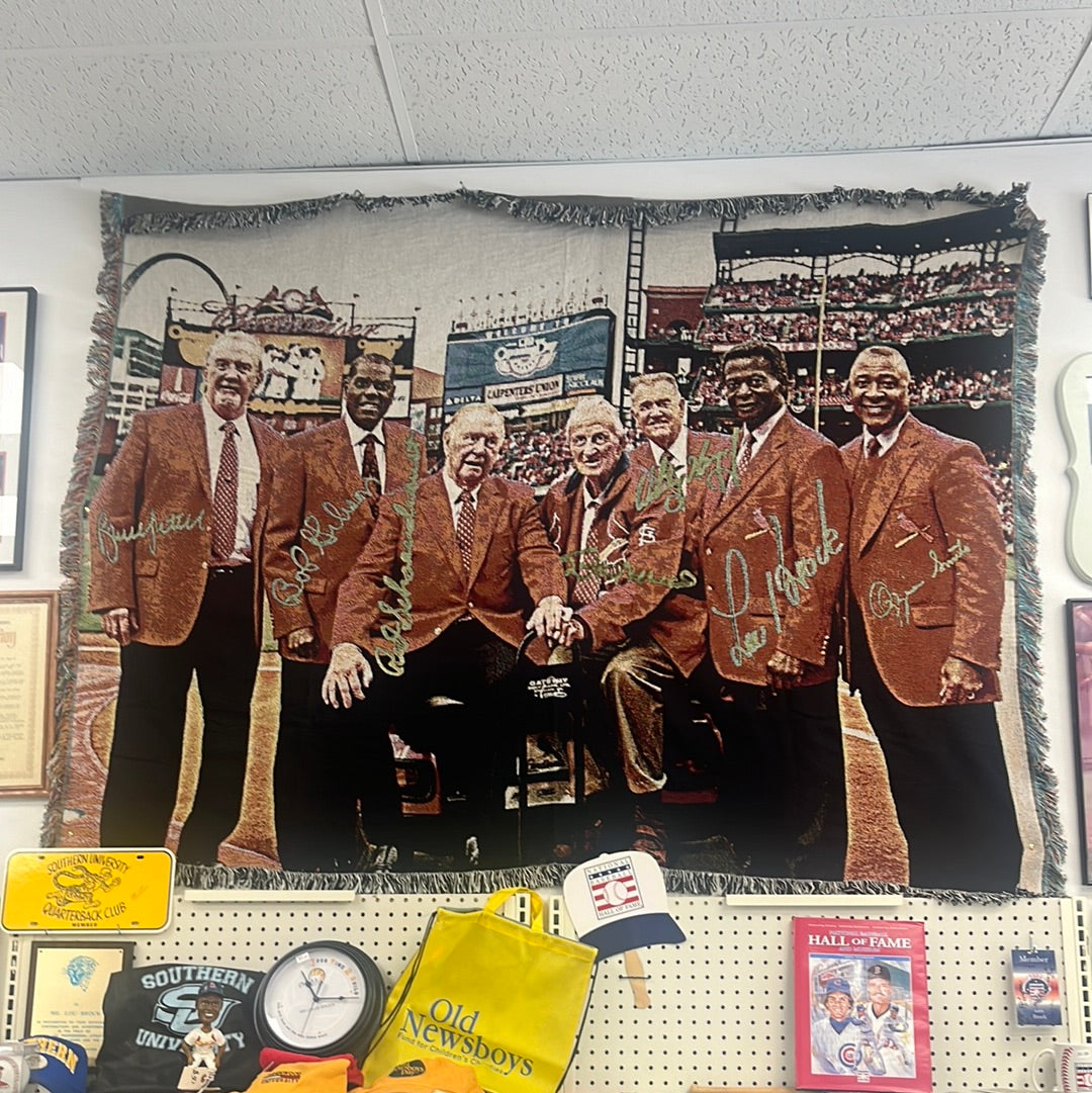 48x60 St Louis Cardinals HOF Throw