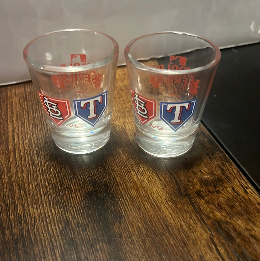 2011 World Series shot glasses