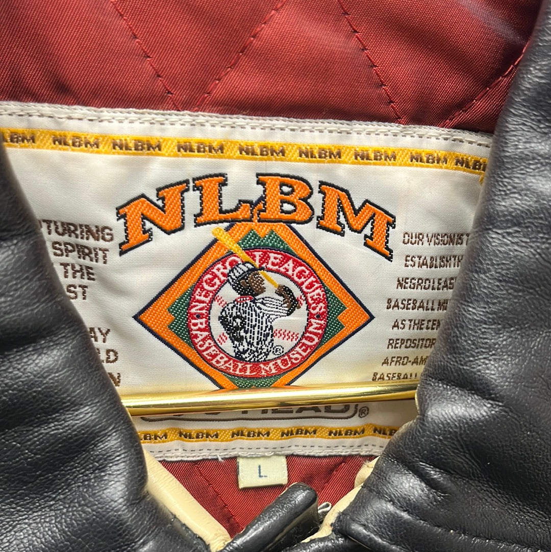 Lou Brock's leather Negro League jacket