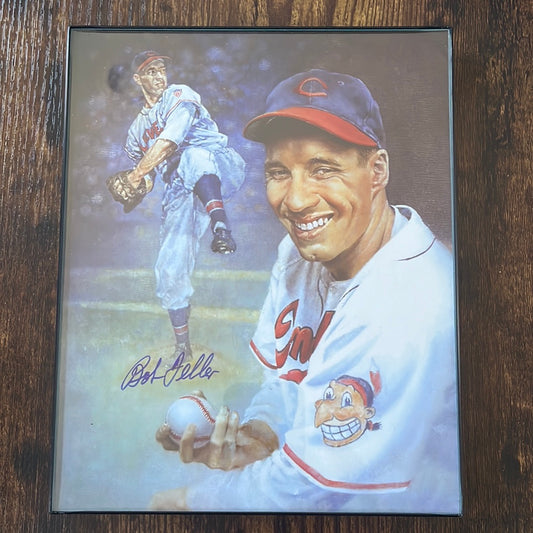 8 x 10” drawing signed by Bob Feller