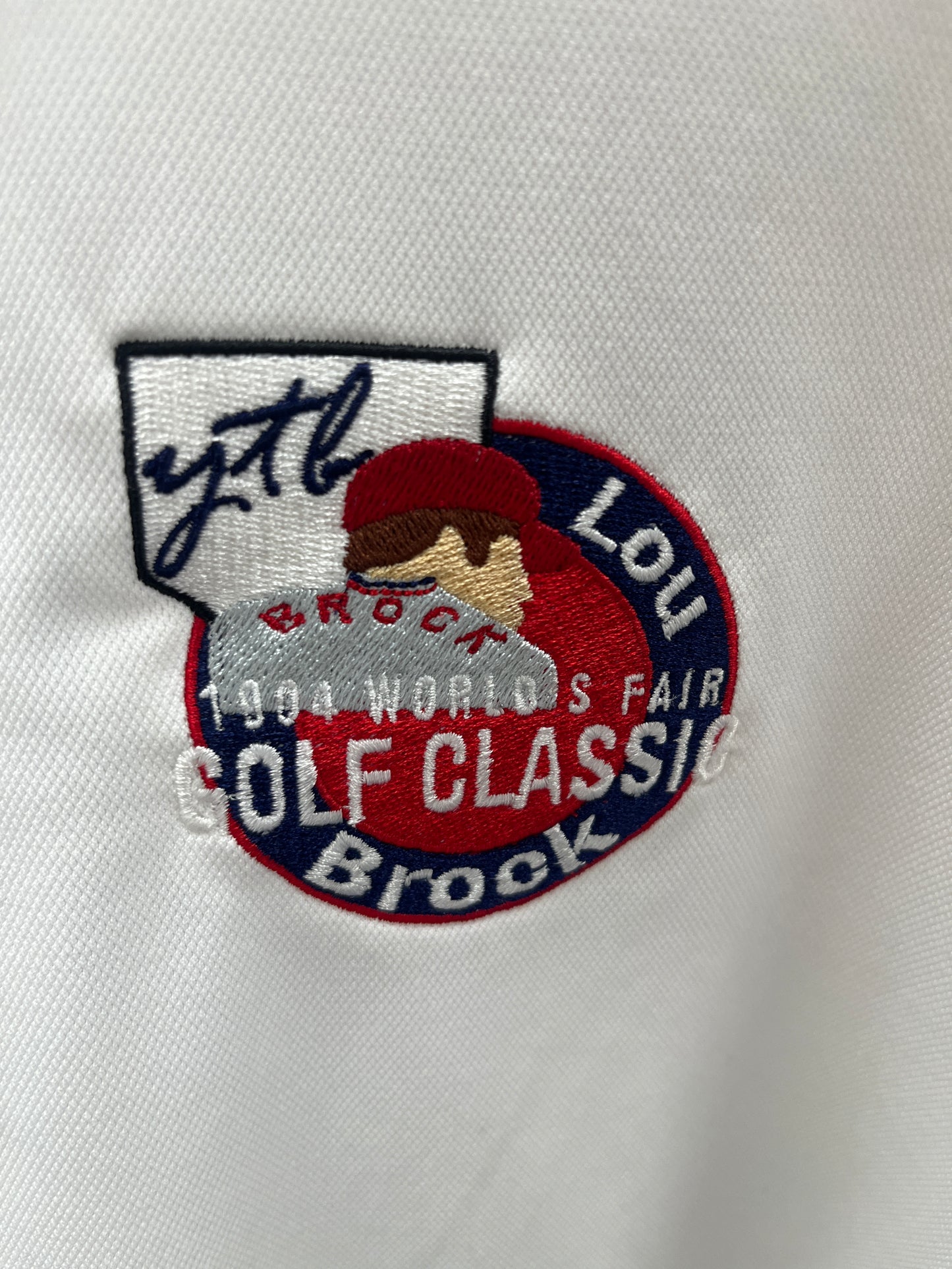 Nike men’s Lou Brock worlds fair golf shirt