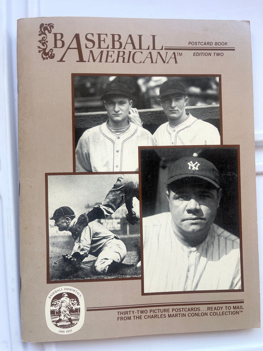 Baseball American kind a postcard book addition to