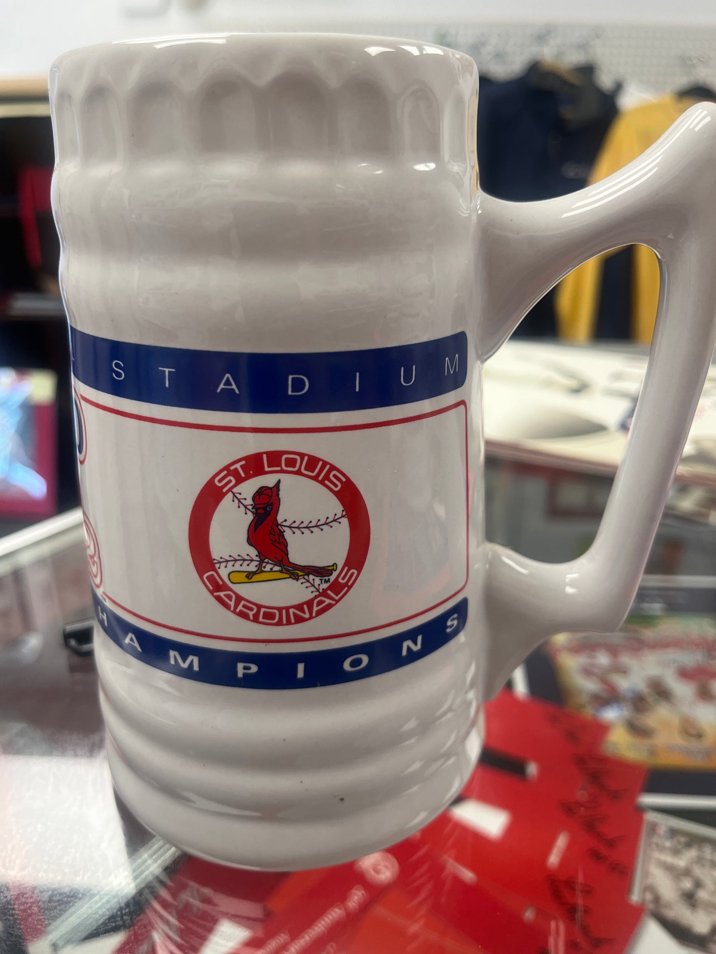 Busch Stadium World Series 1982 beer stein