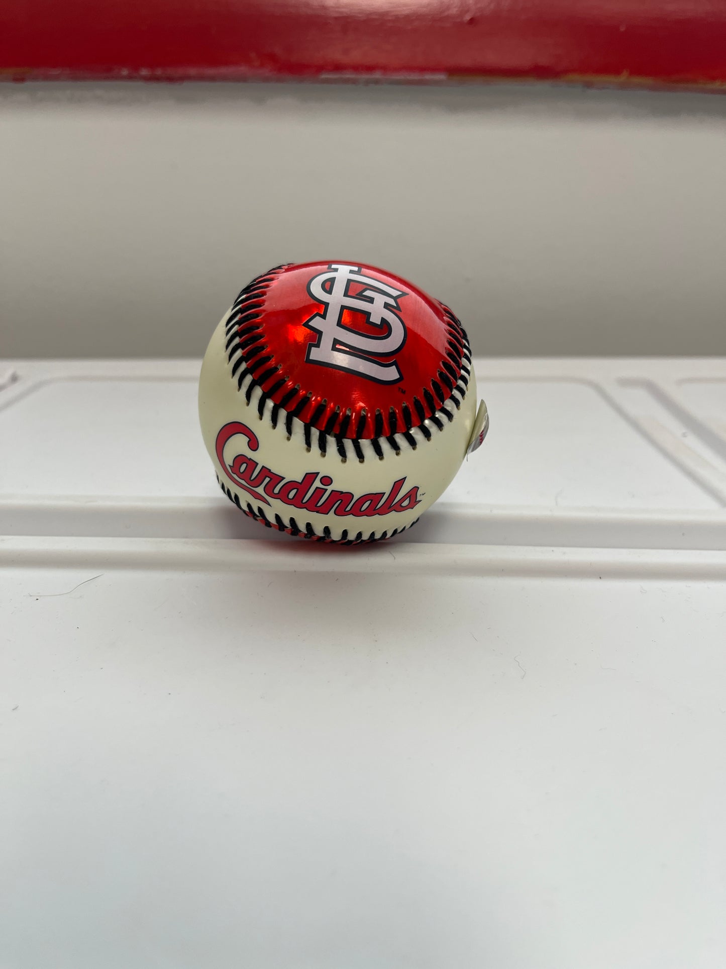 St. Louis cardinals red and white reflective commemorative ball