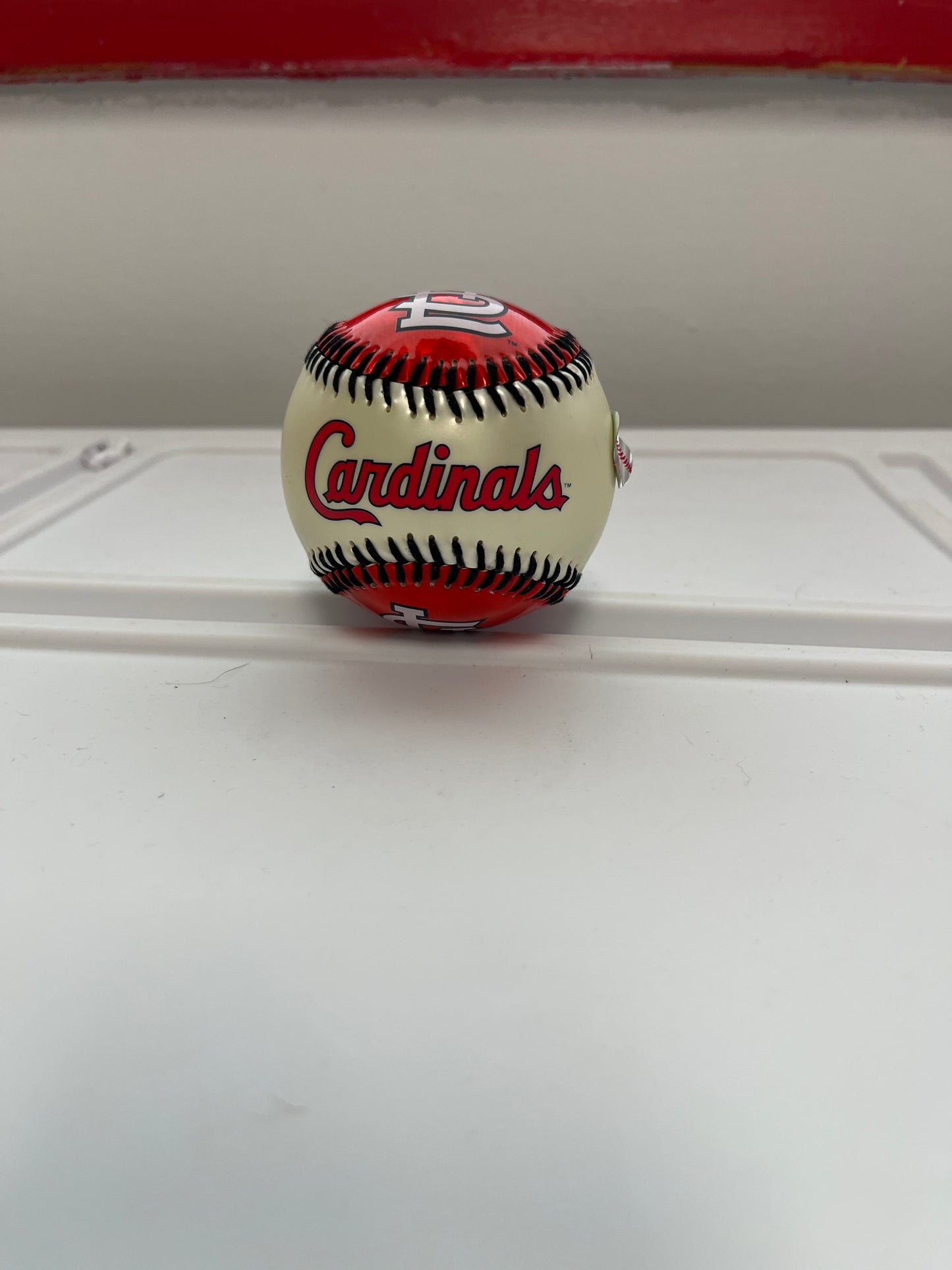 St. Louis cardinals red and white reflective commemorative ball