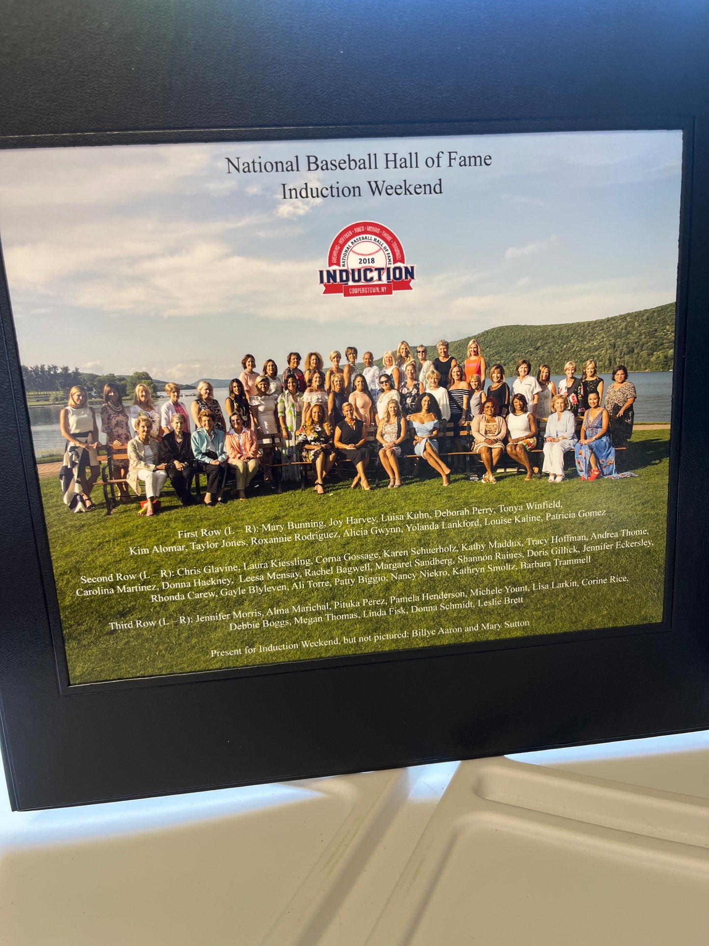 2018 national baseball Hall of Fame induction weekend 8 x 10 pictures of the greats and their wives