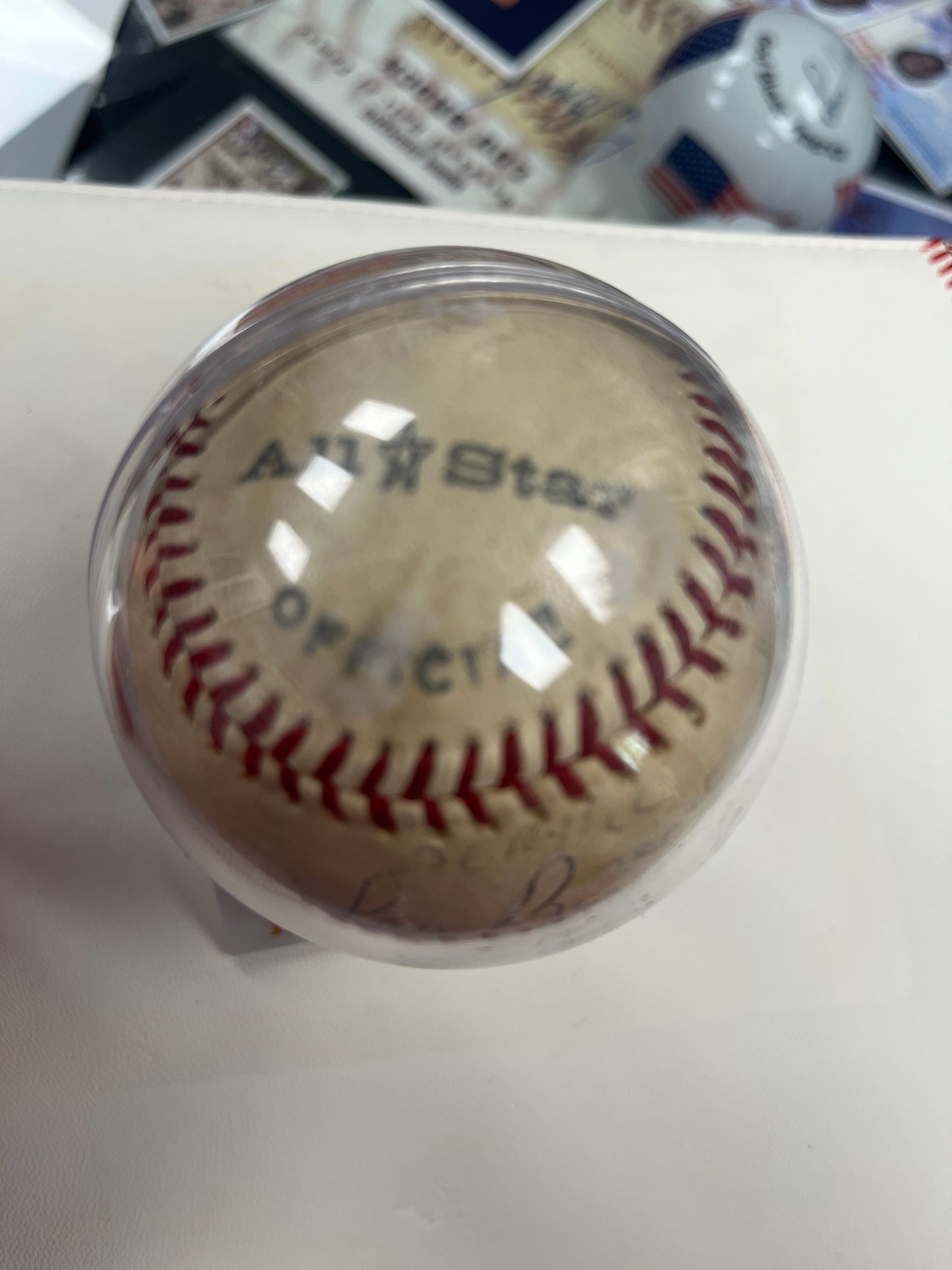 Lou Brock signed All-Star official ball