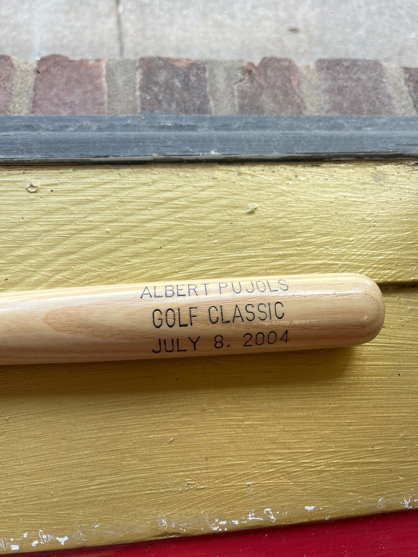 Albert Pujols golf classic Louisville slugger mini bat