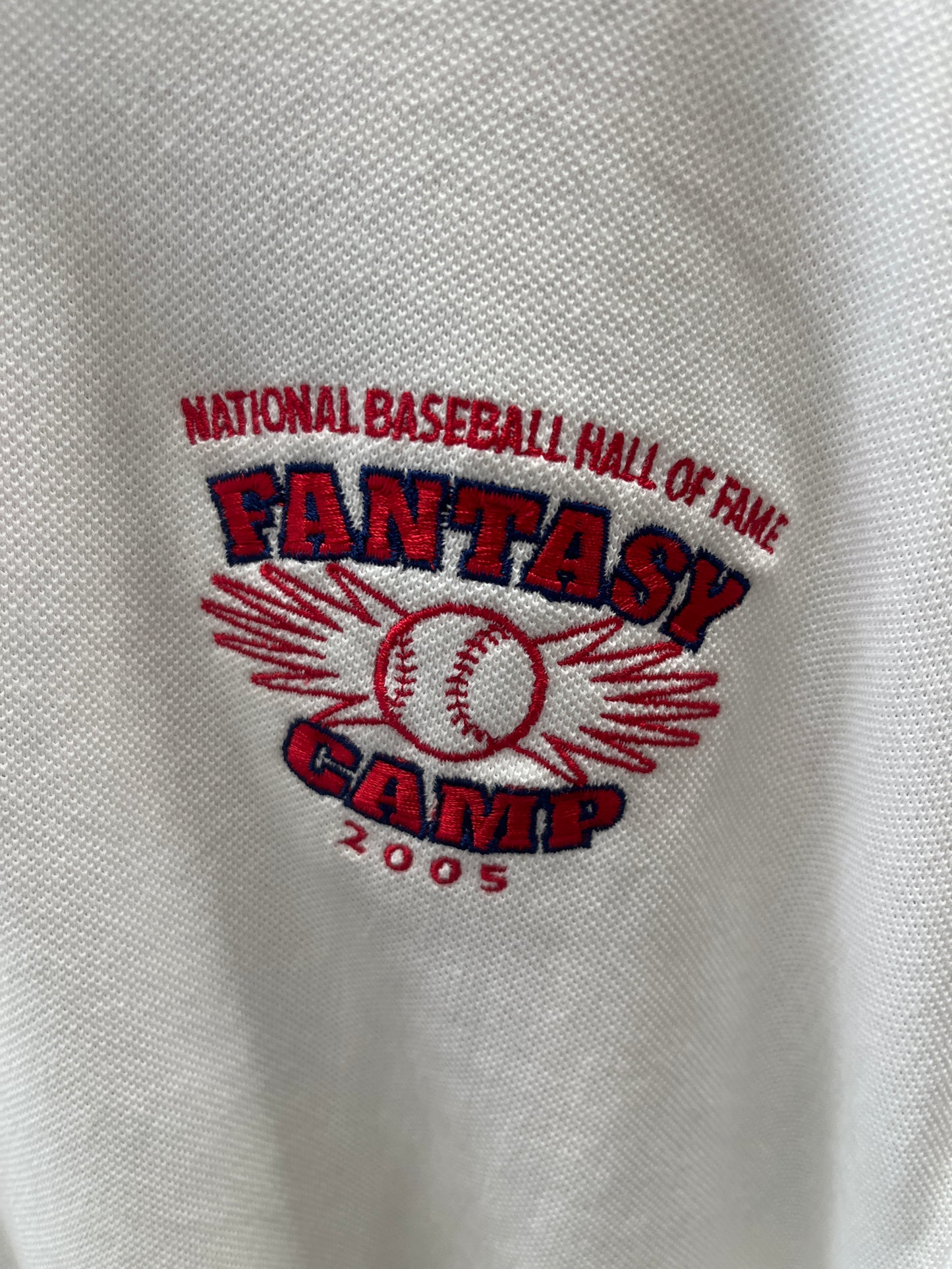 Lou Brocks national baseball Hall of Fame 2005 fantasy camp shirt