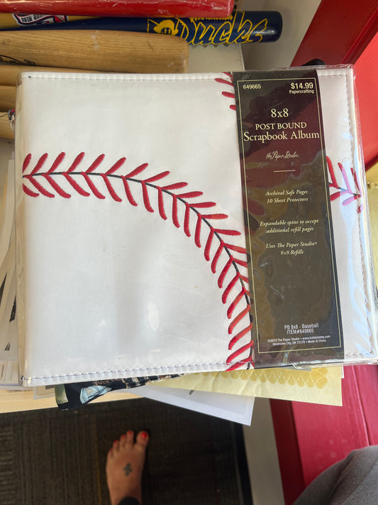 8x8  Baseball scrapbook album