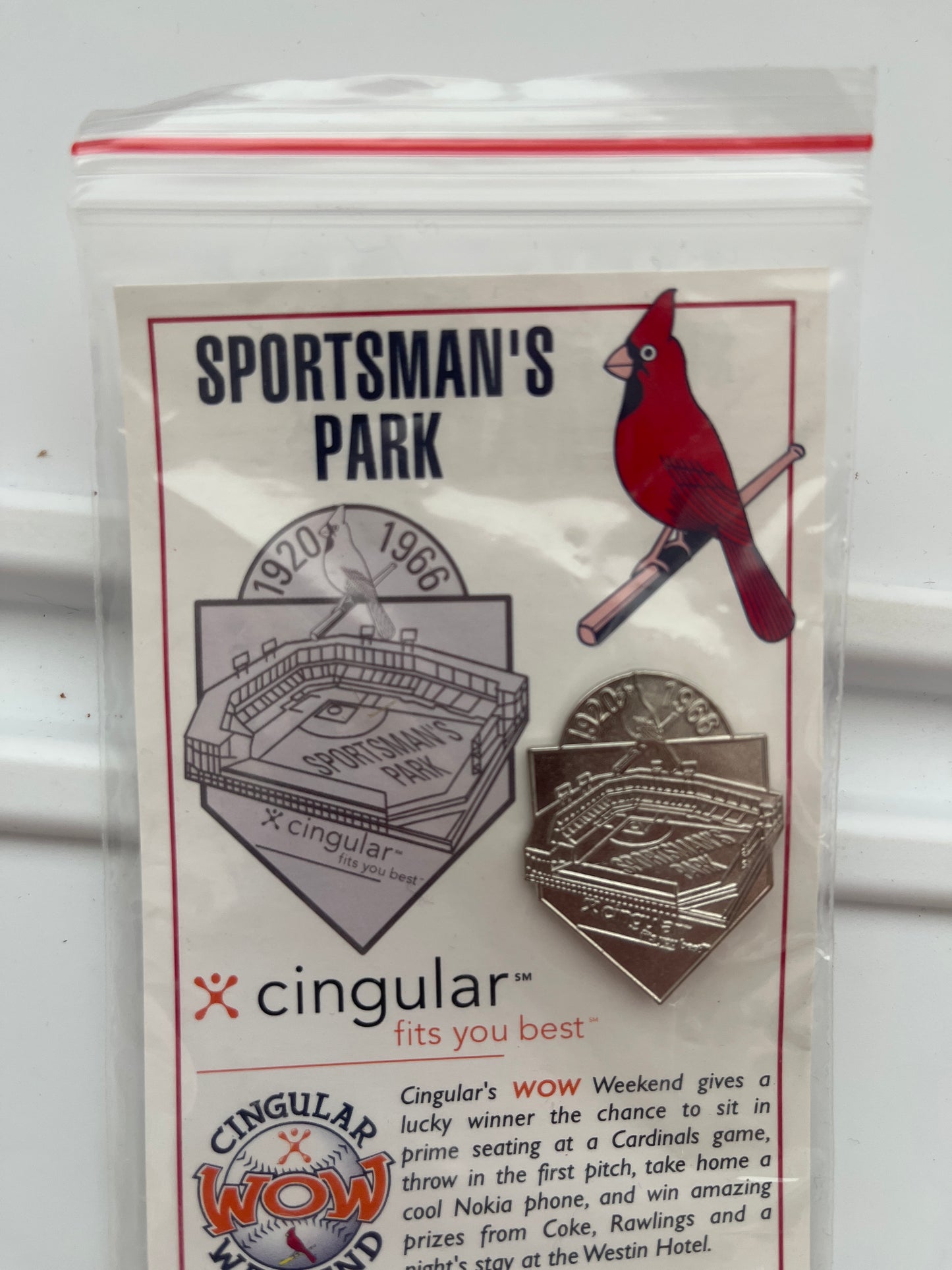 Sportsmans park commemorative pin