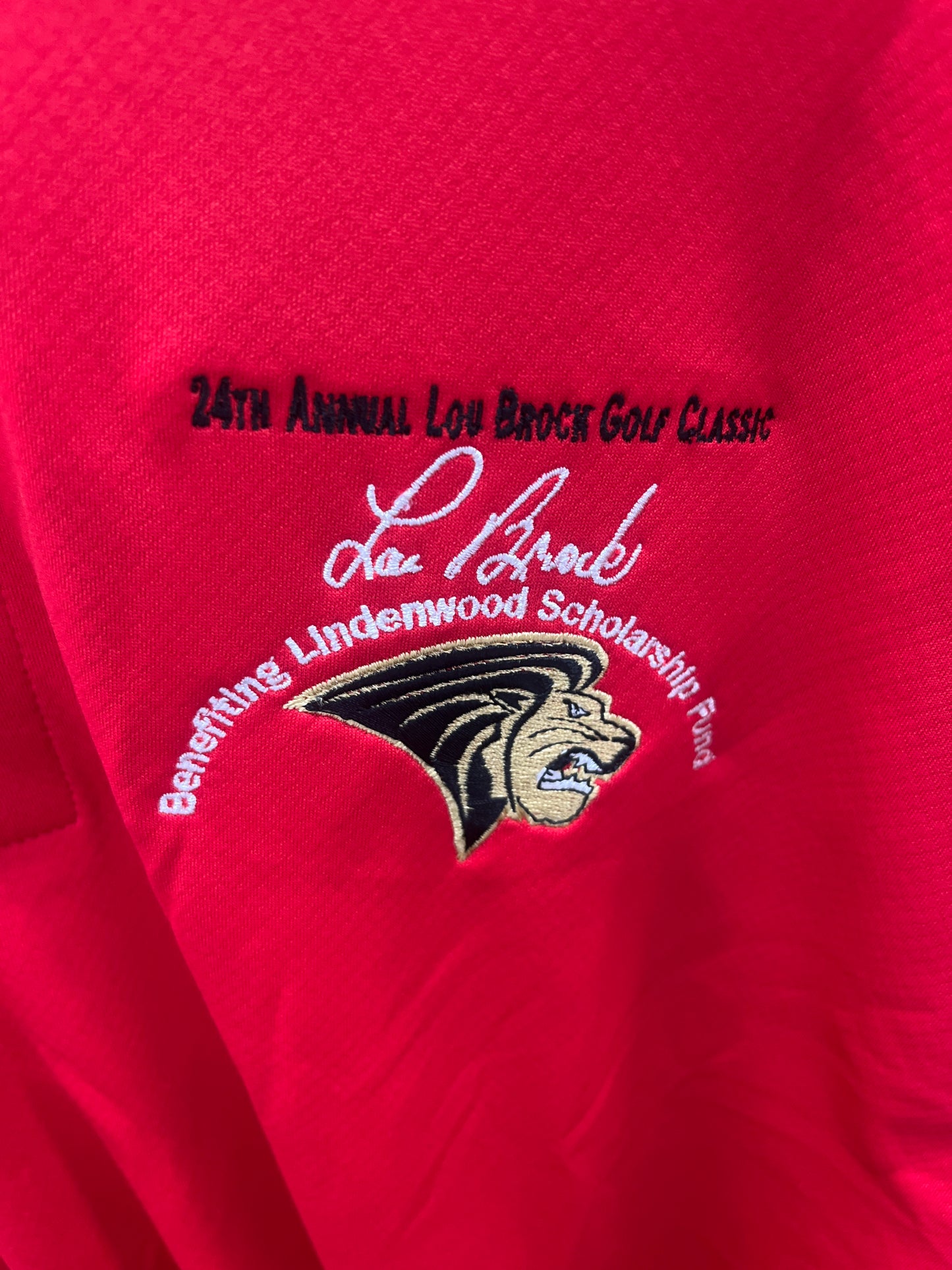 Under Armour Lindenwood Lou Brock golf classic shirt