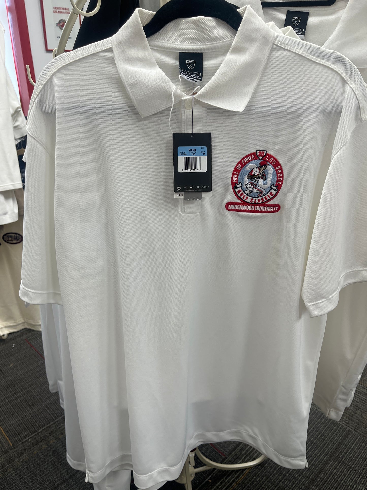 NWT Nike men’s Lou Brock Lindenwood golf classic shirt