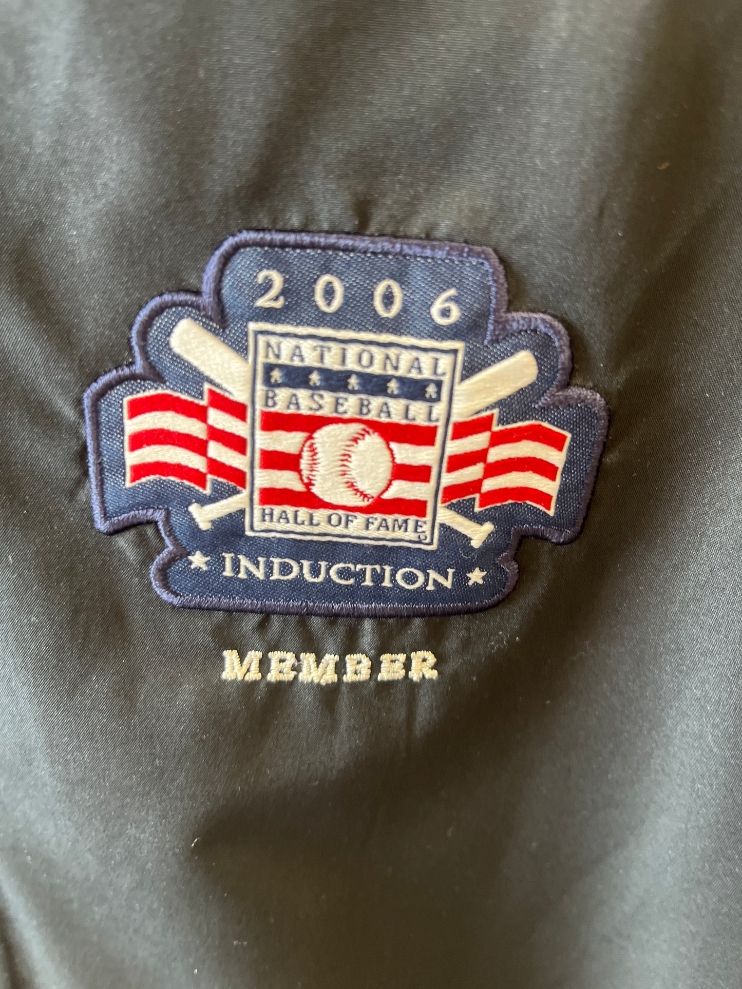 Lou Brocks Member vest from the 2006 national baseball Hall of Fame induction