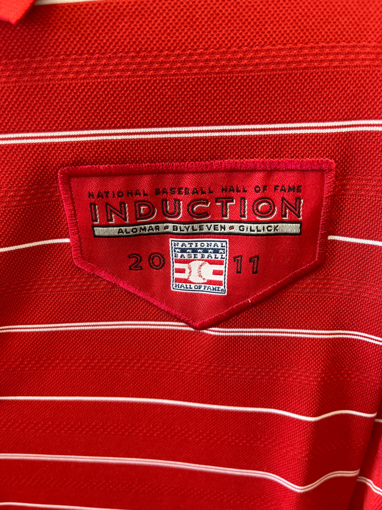 Lou Brock’s Nike 2011 national baseball Hall of Fame induction golf shirt size